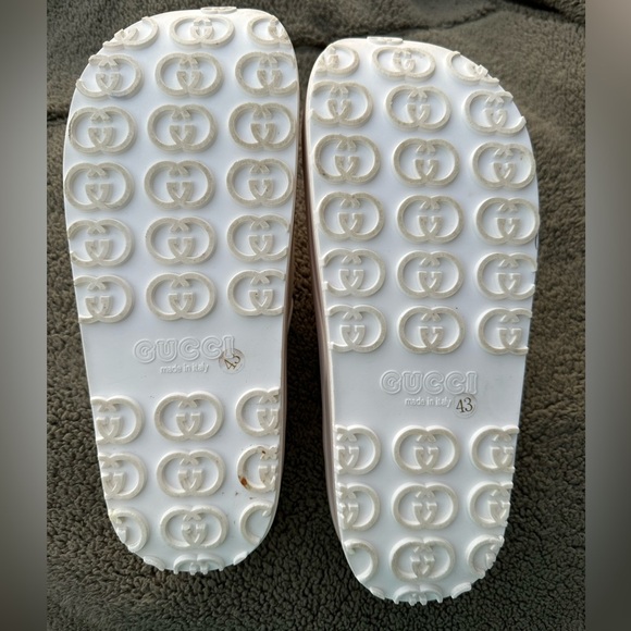 Gucci WOMEN'S SLIDE SANDAL WITH INTERLOCKING G, size 43 Gently worn! - Picture 5 of 9